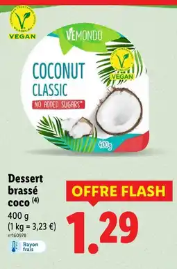 Lidl VEMONDO Dessert brassé coco offre