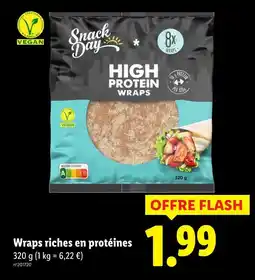 Lidl SNACK DAY Wraps riches en protéines offre