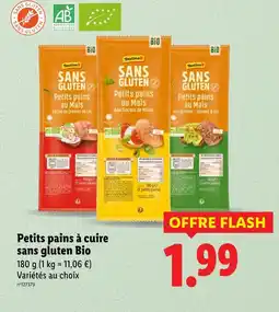 Lidl TASTINO Petits pains à cuire sans gluten bio offre