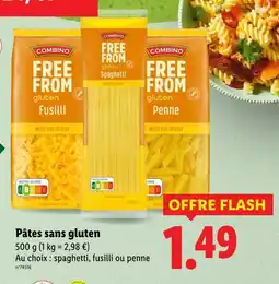 Lidl Combino Pâtes sans gluten offre