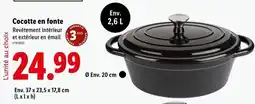 Lidl Cocotte en fonte offre