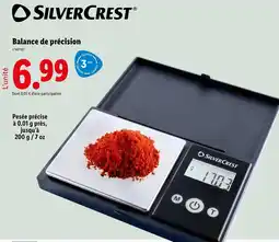 Lidl SilverCrest Balance de précision offre