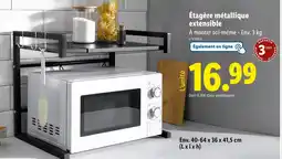 Lidl Étagère métallique extensible offre