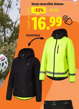 Lidl CRIVIT Veste réversible femme offre