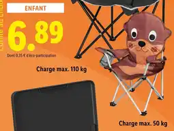 Lidl Chaise de camping pliante ENFANT offre