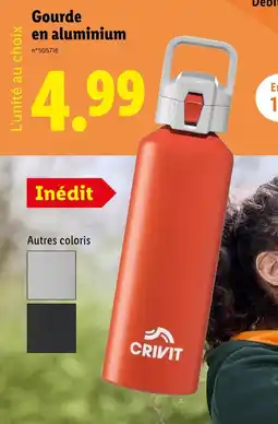Lidl CRIVIT Gourde en aluminium offre