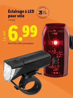Lidl Éclairage à LED pour vélo offre