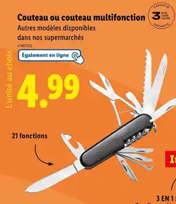 Lidl Couteau multifonction offre