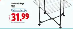 Lidl Séchoir à linge tour offre
