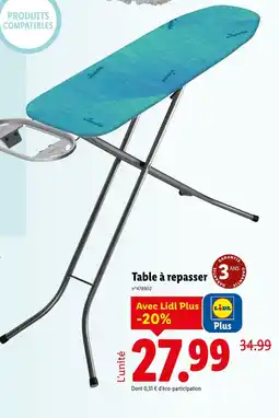 Lidl Vileda Table à repasser offre