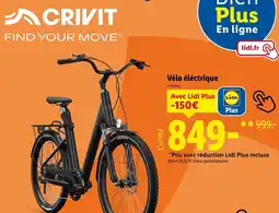 Lidl CRIVIT Vélo électrique offre