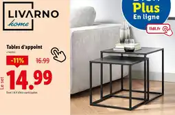Lidl LIVARNO Tables d’appoint offre