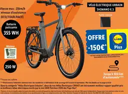 Lidl SHIMANO Vélo électrique urbain shimano x.3 offre