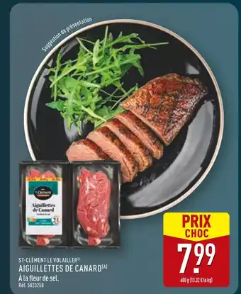 ALDI ST-CLÉMENT LE VOLAILLER Aiguillettes de Canard offre