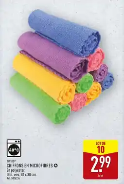 ALDI TWIDO CHIFFONS EN MICROFIBRES offre