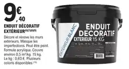 E.Leclerc Brico Enduit décoratif extérieur offre