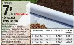 E.Leclerc Brico Geotextile 100 offre