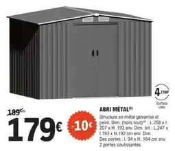 E.Leclerc Brico Dim - abri métal offre