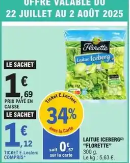 E.Leclerc Florette - laitue iceberg offre