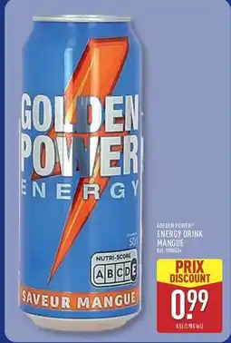 ALDI Golden power Energy drink marquise offre