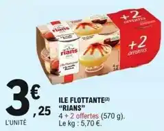 E.Leclerc Rians - ile flottante offre