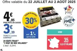 E.Leclerc E.leclerc - 20 oeufs frais offre