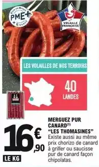 E.Leclerc Canard - merguez pur offre