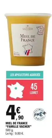 E.Leclerc Famille vacher - miel de france offre
