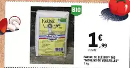 E.Leclerc Farine de blé bio moulins de versailles offre