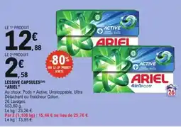 E.Leclerc Ariel - lessive capsules offre