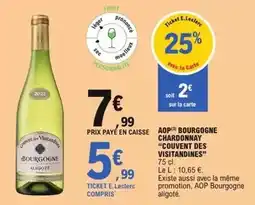 E.Leclerc E.leclerc - aop bourgogne chardonnay offre