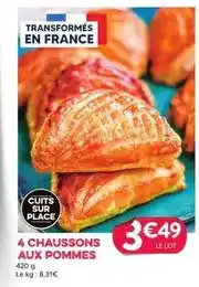 E.Leclerc 4 chaussons aux pommes offre