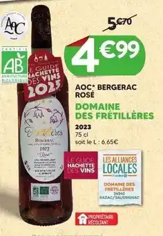 E.Leclerc Hachette - aoc* bergerac rose offre