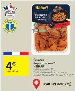 Carrefour Market Tex - eminces de porc mex offre