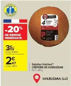 Carrefour Market Galettes fraîches offre