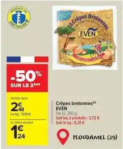 Carrefour Market Even - crêpes bretonnes offre