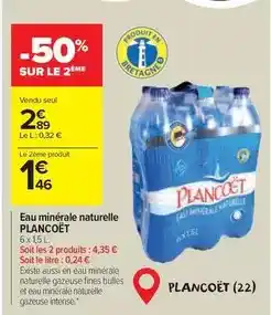 Carrefour Market Eau minérale naturelle offre