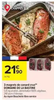 Carrefour Market Canard - 3 magrets de crus offre