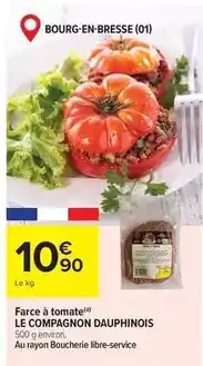 Carrefour Market Farce à tomate offre