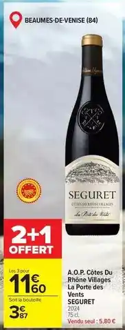 Carrefour Market Côtes du rhône - a.o.p. côtes du rhône villages offre