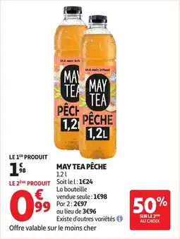 Auchan May tea pêche offre