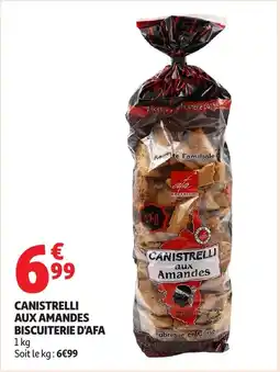 Auchan Canistrelli aux amandes biscuiterie d'afa offre