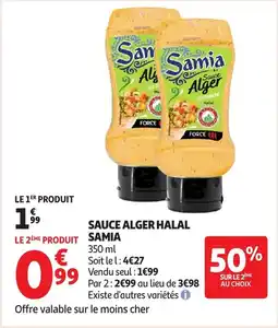 Auchan Sauce alger halal samia offre