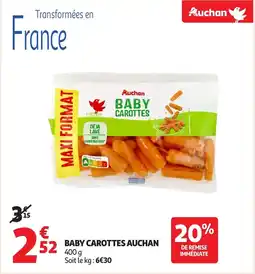 Auchan Baby carottes auchan offre