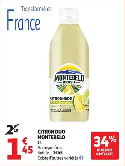 Auchan Citron duo montebelo offre