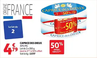 Auchan Caprice des dieux offre
