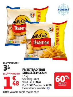 Auchan Frite tradition surgelée mccain offre