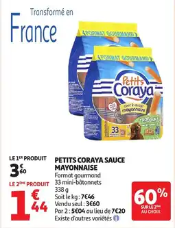 Auchan Petits coraya sauce mayonnaise offre