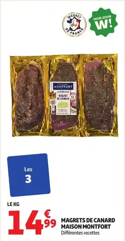 Auchan Magrets de canard maison montfort offre