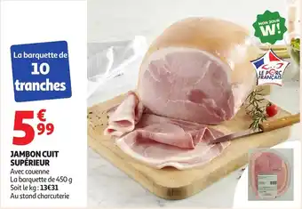 Auchan Jambon cuit supérieur offre
